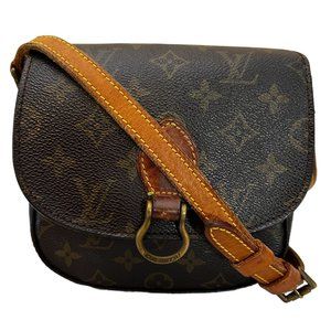 Authentic Louis Vuitton Crossbody Bag Mini Saint Cloud Monogram Used LV Handbag